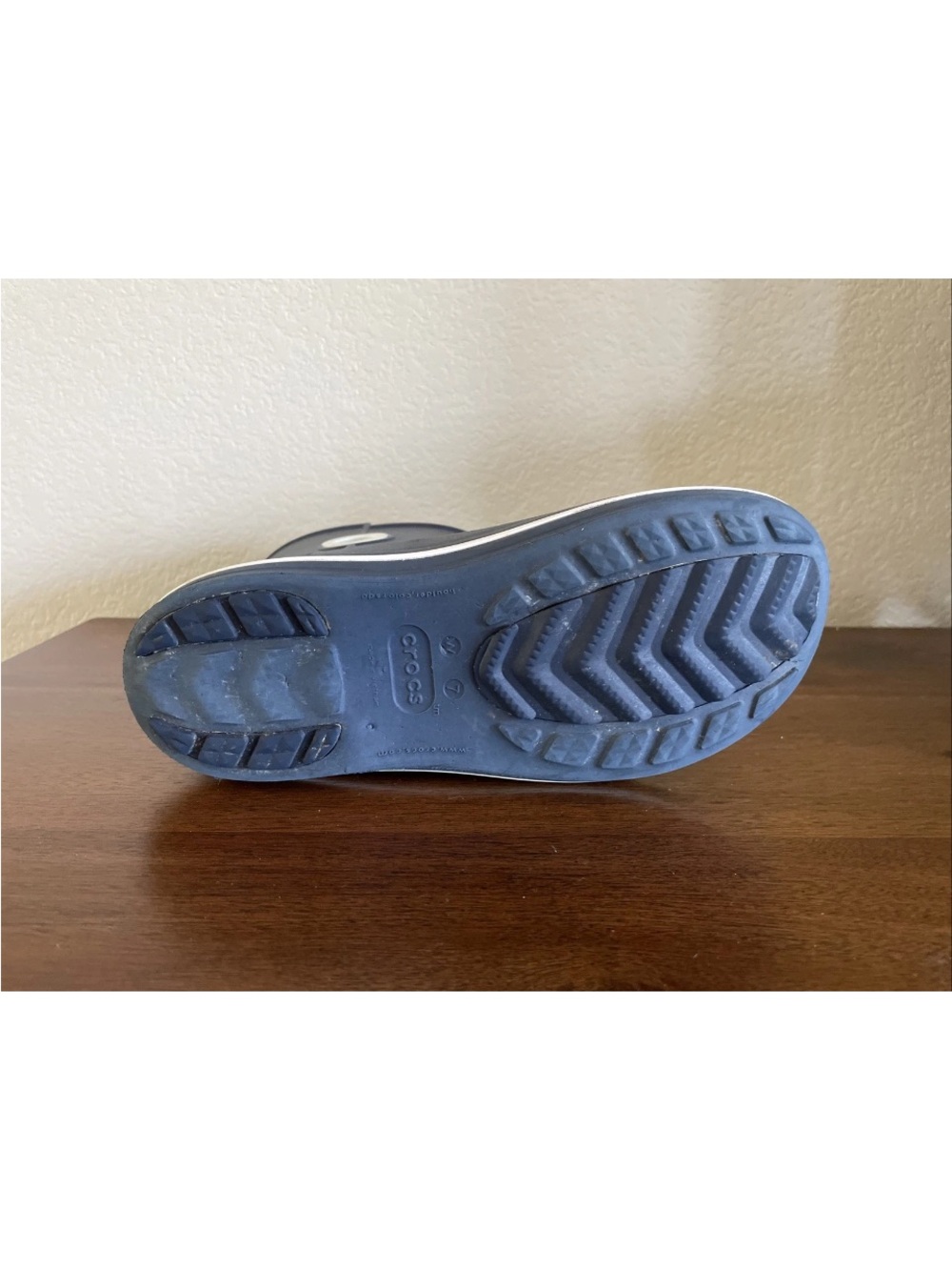 Crocs Jaunt Shorty Rain Boots Pull On Shoes Booties Womens Sz 7 Navy Blue 15769 - Picture 4 of 14